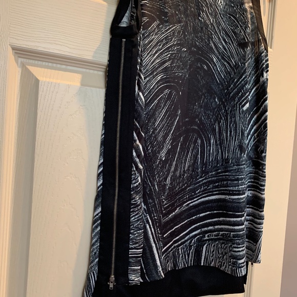 Helmut Lang Black/Ivory Print Sleeveless Top sz S/P - Picture 4 of 7